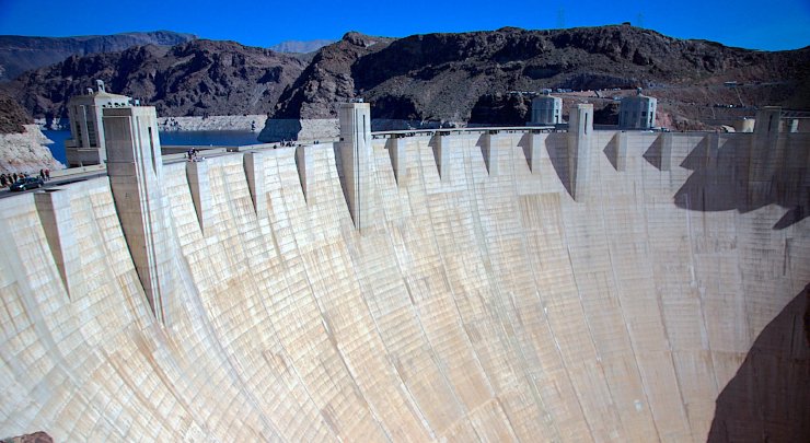 A photograph of a dam